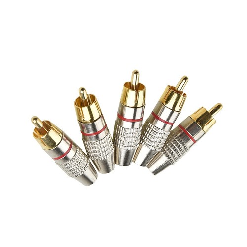 10 pièces connecteur de câble audio vidéo prise mâle pour une qualité s - Photo 3/12