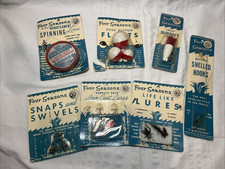Vintage Mid-Century FOUR SEASONS FISHING items - New in Package - Lot of 7 items