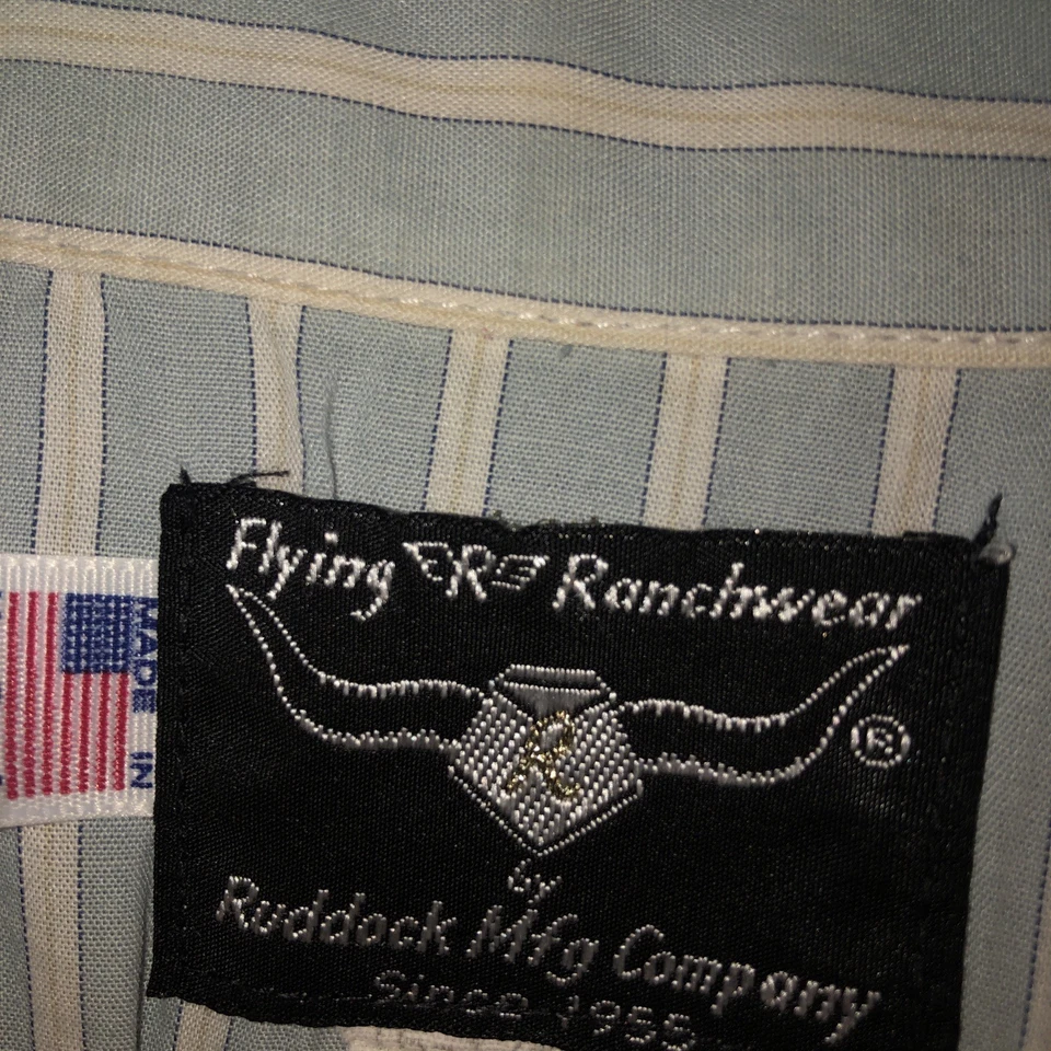 Camisa masculina Flying R Ranchwear Ruddock Western Pearl Snap ardósia 16.5/33 Cowboy is - Imagem 3 de 4