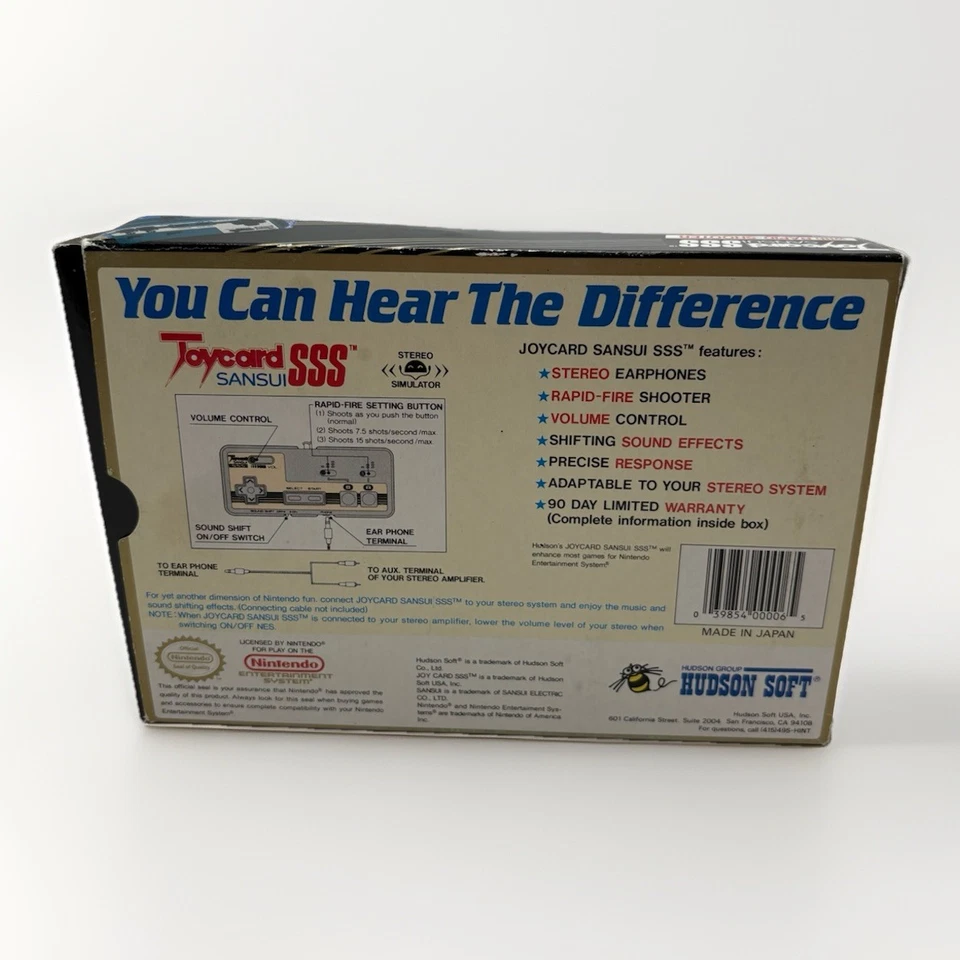 JOYCARD SANSUI SSS Hudson Controller (Nintendo NES 2004) HC66-7 NEW CIB - Image 2 of 4