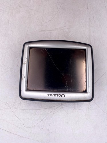 TomTom One Automotive Mountable GPS Navigation Unit Silver & Black Color Display