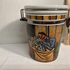 Coffee Container Illustration y Sylvie Bourbonniere Joie de Vivre Airtight Seal