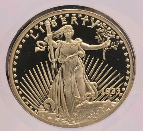 Copy 1933 Liberty Standing Walking 20 Dollar Coin United States Gold Tone Twenty
