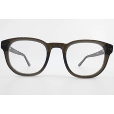 Otis + Grey OG20228 Brown Round Eyeglass Frames 47-22-145 Keyhole Bridge