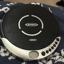 Jensen Model Jensen Portable Personal CD Player, CD Playable Media, Black/Silver