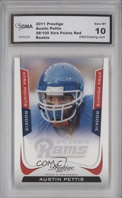 2011 Panini Prestige Xtra Points Red 58/100 Austin Pettis #208 Rookie RC di3