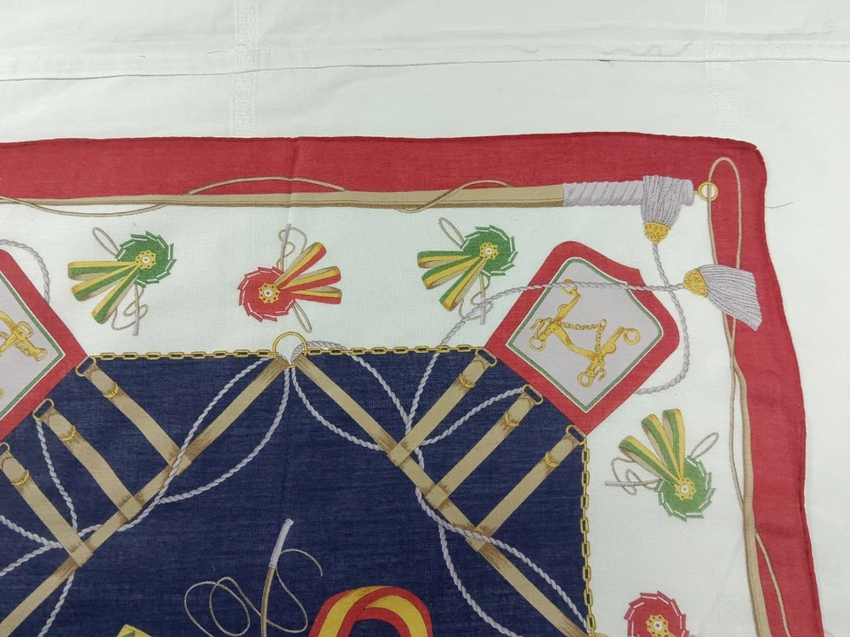 Celine Paris Algodón Bufanda Bufandas Diadema Patrón Vintage 17"×17" Foto 4 de 4