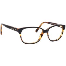 Coach Eyeglasses HC 6103 5443 Black Tortoise Glitter Varsity Stripe 54 16 140