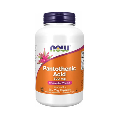 Now Foods Pantothenic Acid 500mg (250 vcaps) (123,36 EUR/kg)