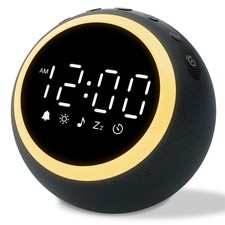 Alarm Clock with White Noise: White Sound Machine with 30 Soothing Sounds, 10...
