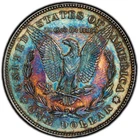 1878 7/8 TF STRONG Morgan Silver Dollar - PCGS GOLD SHIELD UNC - RAINBOW VAM-42!