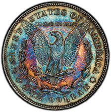 1878 7/8 TF STRONG Morgan Silver Dollar - PCGS GOLD SHIELD UNC - RAINBOW VAM-42!