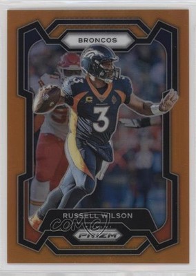 2023 Panini Prizm Orange Prizm 230/249 Russell Wilson #93 11x6