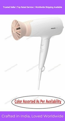 Philips 1600 Watt Hair Dryer 3 Speed Heat Cool Shot Setting For Quick Drying