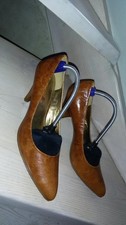 Women Ecco heels brown leather 41 #3PVW