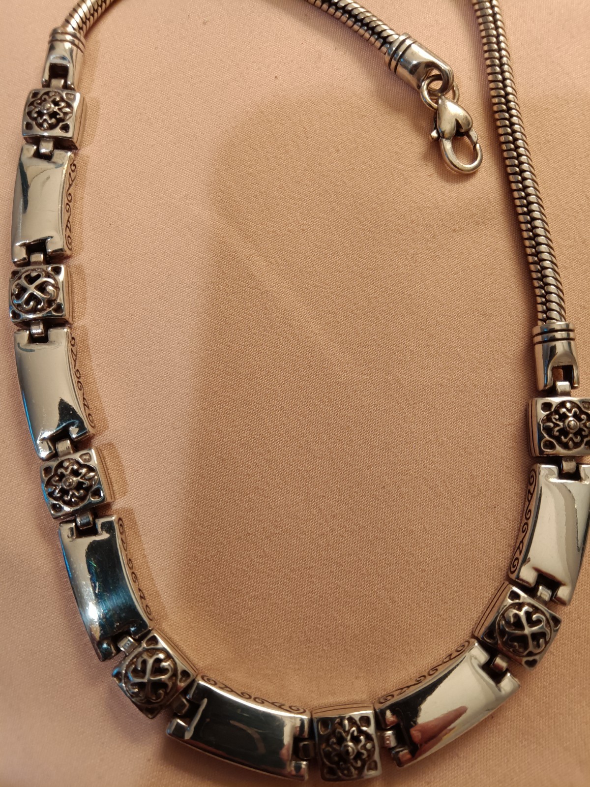 Brighton Tribeca Solid Rectangle Bar Square Link … - image 4