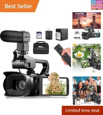 4K Video Camera with WiFi Connectivity & Remote Control - Ideal for Streaming
