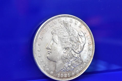 1921 P Silver Morgan Dollar BU Frosty White Mint State Lot C