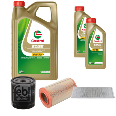 FEBI BILSTEIN Inspektionspaket 7L CASTROL EDGE 5W-30 M für Fiat Ducato Kasten