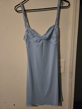 Lt Blue Laced Bust Garment Is a Lingerie Inspired Chemese Size 8