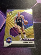 2020-21 Panini Mosaic - All-Time Greats Jerry West #293 Gold Wave Mosaic Prizm