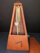Vintage Seth Thomas Metronome Wind Up Wooden