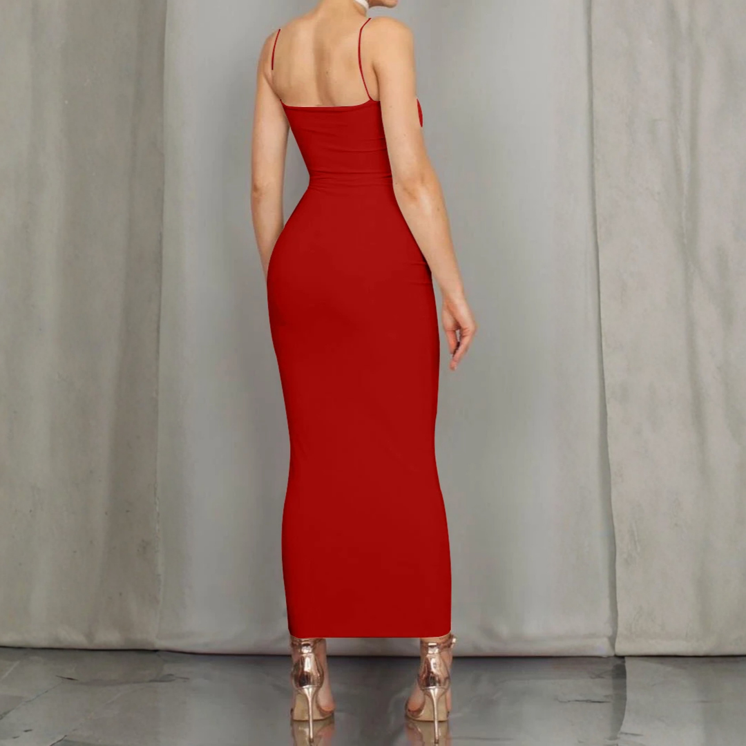 sleeveless red bodycon dress Red Sleeveless Crochet Mini Bodycon Dress | Womens | Medium (Available in S) | 100% Polyester
