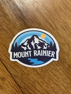 Mount Rainier Vinyl Sticker 2.5  x 2 