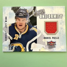 2008-09 Fleer Ultra Uniformity Daniel Paille Jersey Relic Sabres ✨