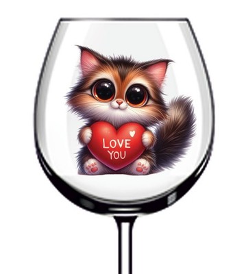 12x Baby Kätzchen Katze Vinyl Aufkleber Abziehbild Becher Weinglas Flasche Laptop Tasse