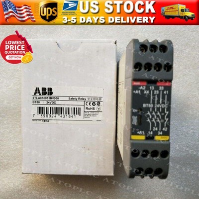 One New ABB 2TLA010033R0000 Safety Relay 24VDC Fast Shipping