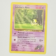Pokemon TCG Sabrina's Abra 94/132 Gym Challenge Common NM on eBay