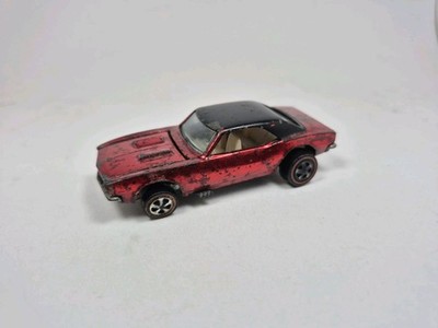 Hot Wheels Redline Custom Camaro Red W/ White Interior 