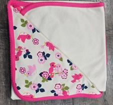 Baby Girl Brand New Gymboree Sweetie Bird Pink Trim Blanket NWT Vintage Love