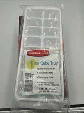 Rubbermaid (2001) Ice Cube Tray #2867, Easy Release, White, 16 Cubes *SEALED*