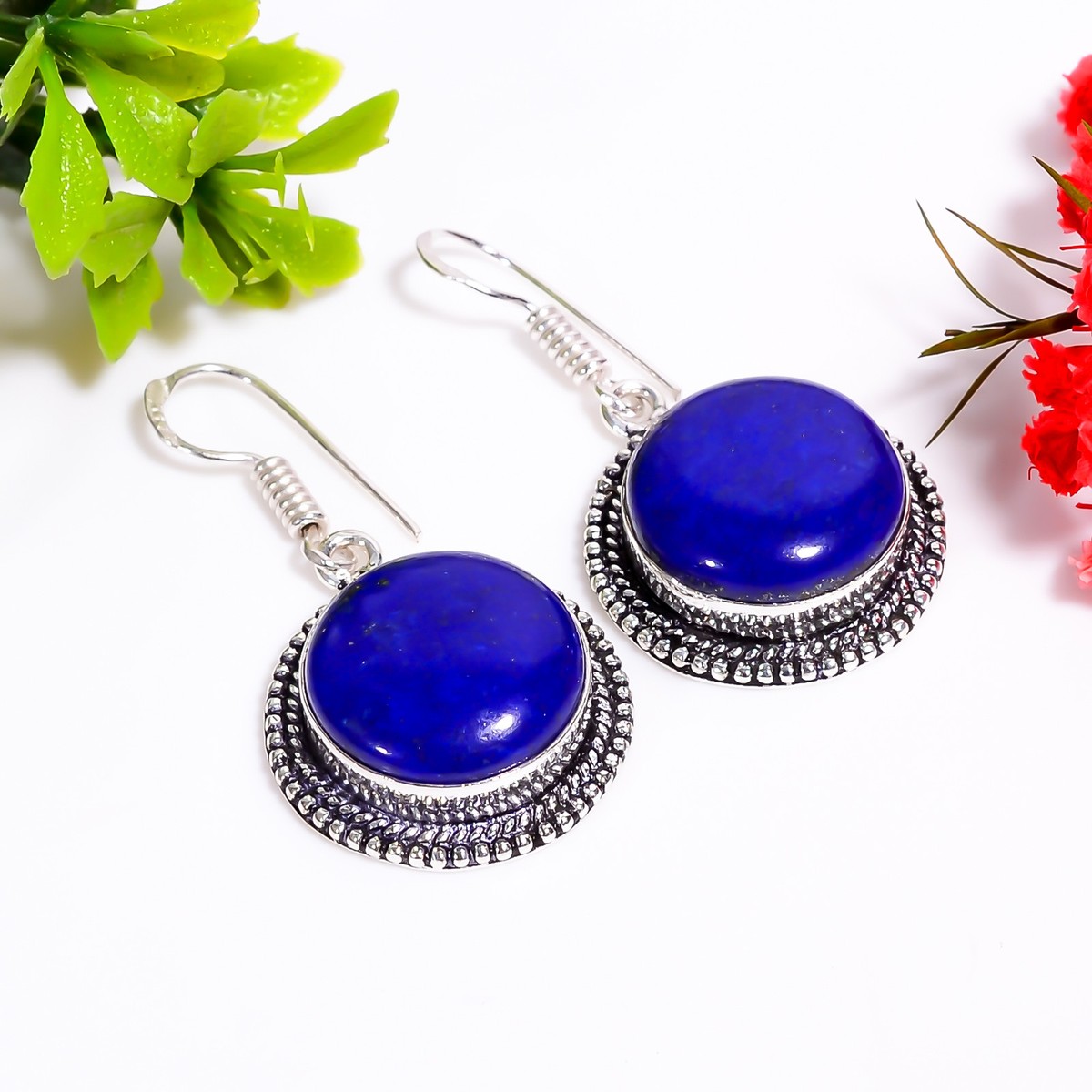 Lapis Lazuli Gemstone Vintage Handmade Jewelry.925 Silver Lapis Lazuli Gemstone Vintage Handmade Jewelry.925 Silver