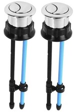 Toilet Tank Button Dual Push Flushing Toilet Button Replacement 2 Pack 38mm