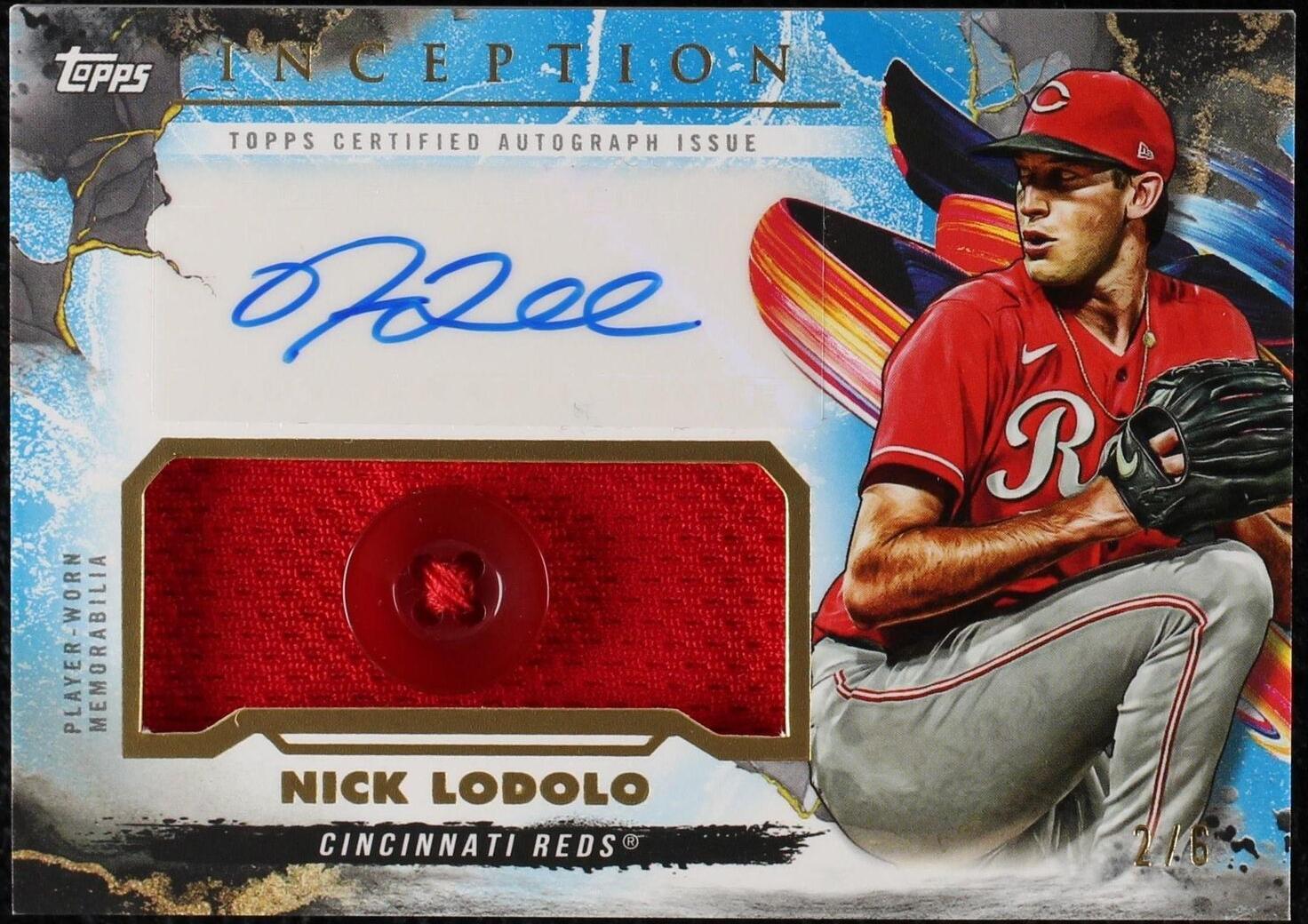 2023 Topps Inception - Inception Autograph Patch Nick Lodolo #IAP-NL ...