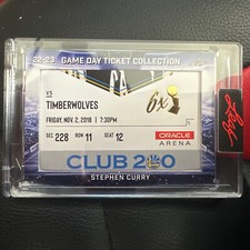 Leaf 2022-23 Game Day Ticket🔥 STEPHEN CURRY Authentic Basketball, NBA TC-95