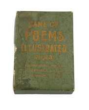 Vintage Card Game of Poems Illustrated 1895 No. 1123 The Fireside Game Co.