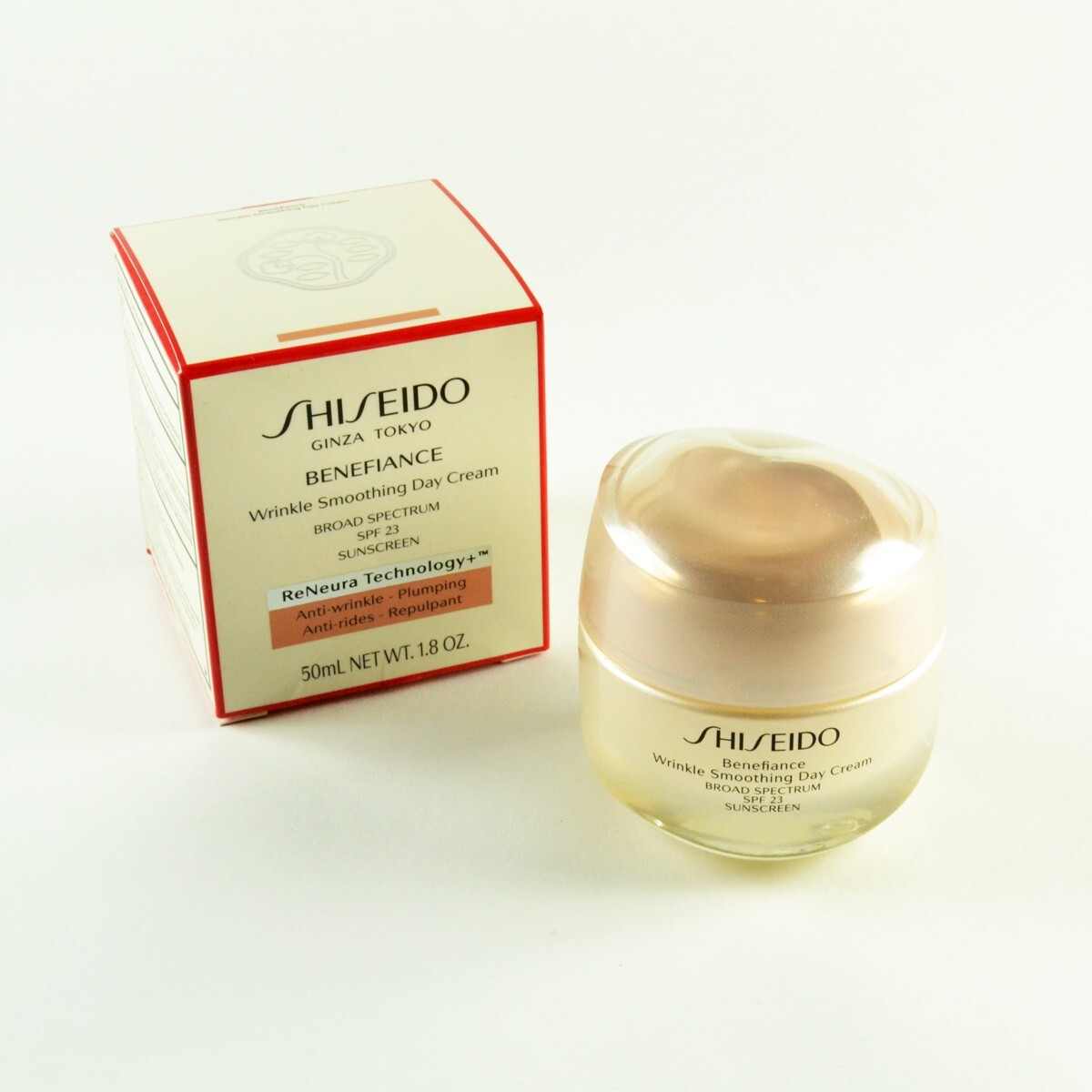 Shiseido Benefiance Wrinkle Smoothing Day Cream SPF23 - Size 50mL / 1.7 Oz.