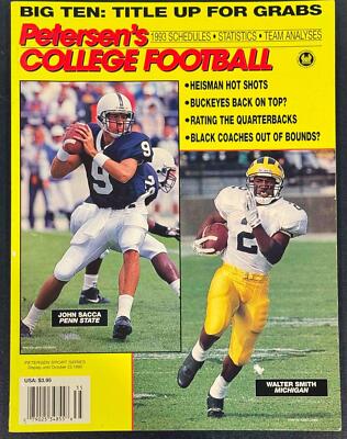 1993 NEWSSTAND PETERSEN'S COLLEGE FOOTBALL MAGAZINE WALTER SMITH