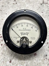 Triplett Electric Inst. Co, Model 321 Vintage D.C. MICROAMPERES Meter, 0-500