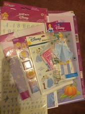 Cinderella scrapbook Lot READ Disney Best Retired Paper Stickers Collage Rare Pc