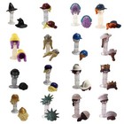 1x Pièces LEGO Minifigure - Coiffures Chapeaux Casques - Combinaisons Multiples