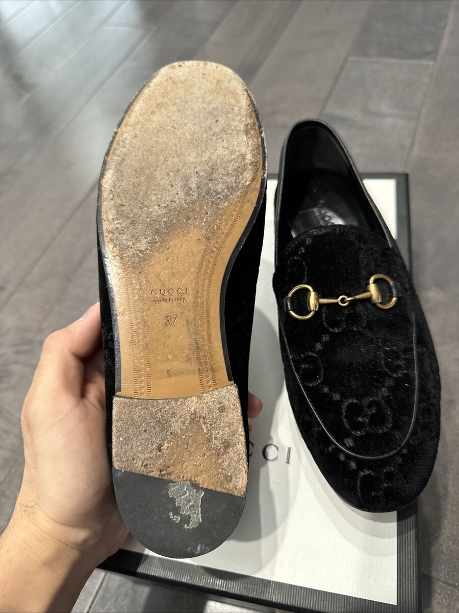 Gucci Women's GG Velvet Loafer Slip on Shoes Size 37, US Gucci Women's GG Velvet Loafer Slip on Shoes Size 37, US