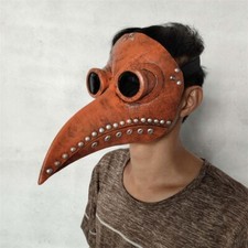 Steampunk Plague Doctor Mask Halloween Costume Bird Long Mouth Beak Masks Latex
