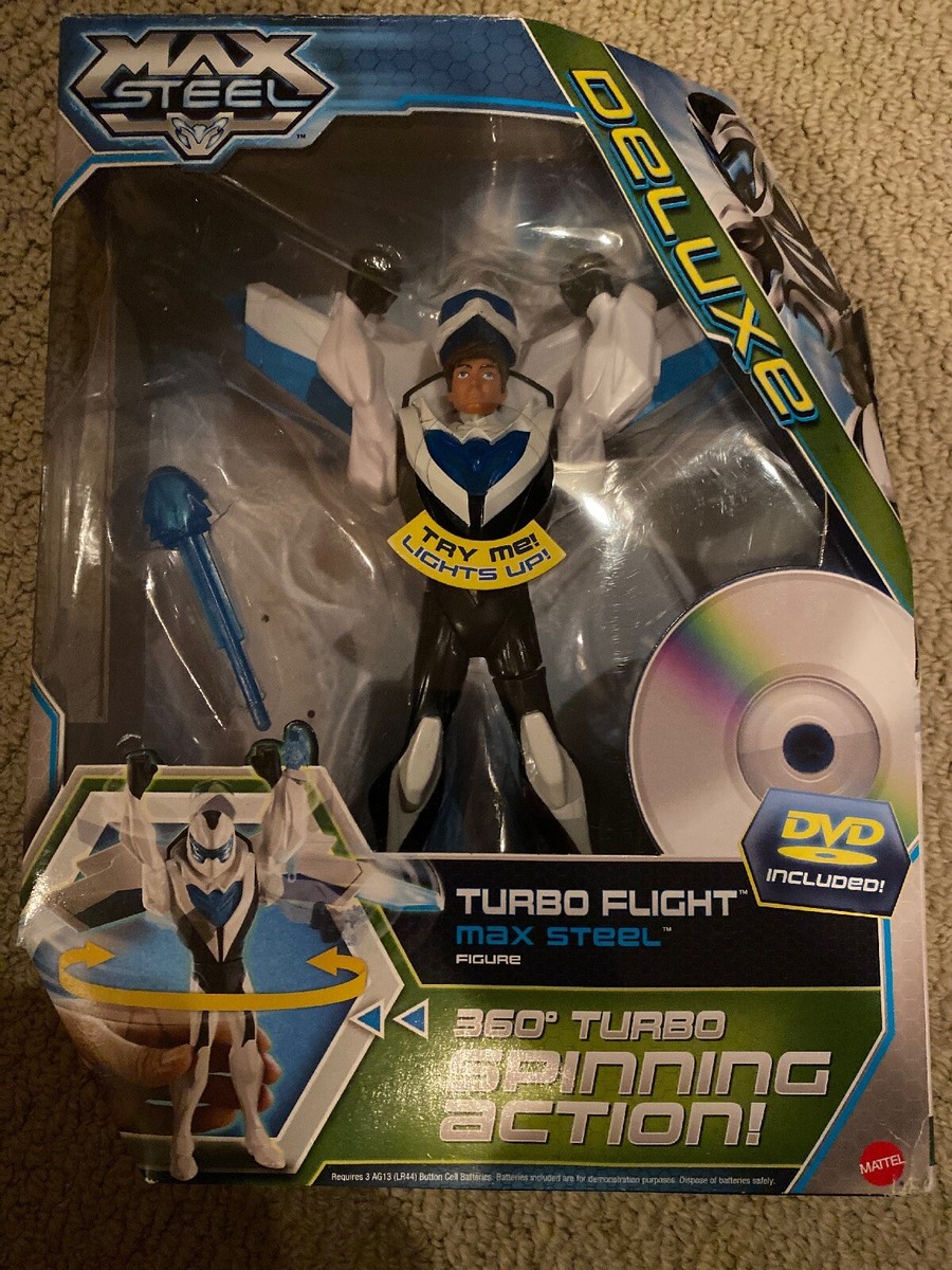 MAX STEEL TURBO FLIGHT Deluxe with DVD New 2013