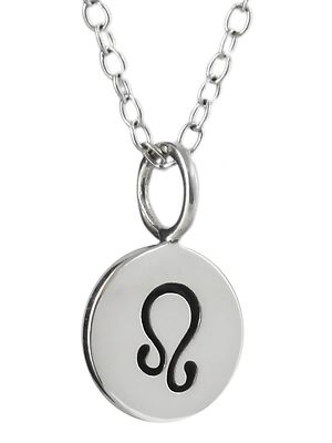 Tiny Leo Necklace - 925 Sterling Silver - Stars Horoscope Zodiac Charm 