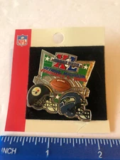 Super Bowl XL 2006 Steelers vs Seahawks Detroit MI Lapel Pin Brooch #F8